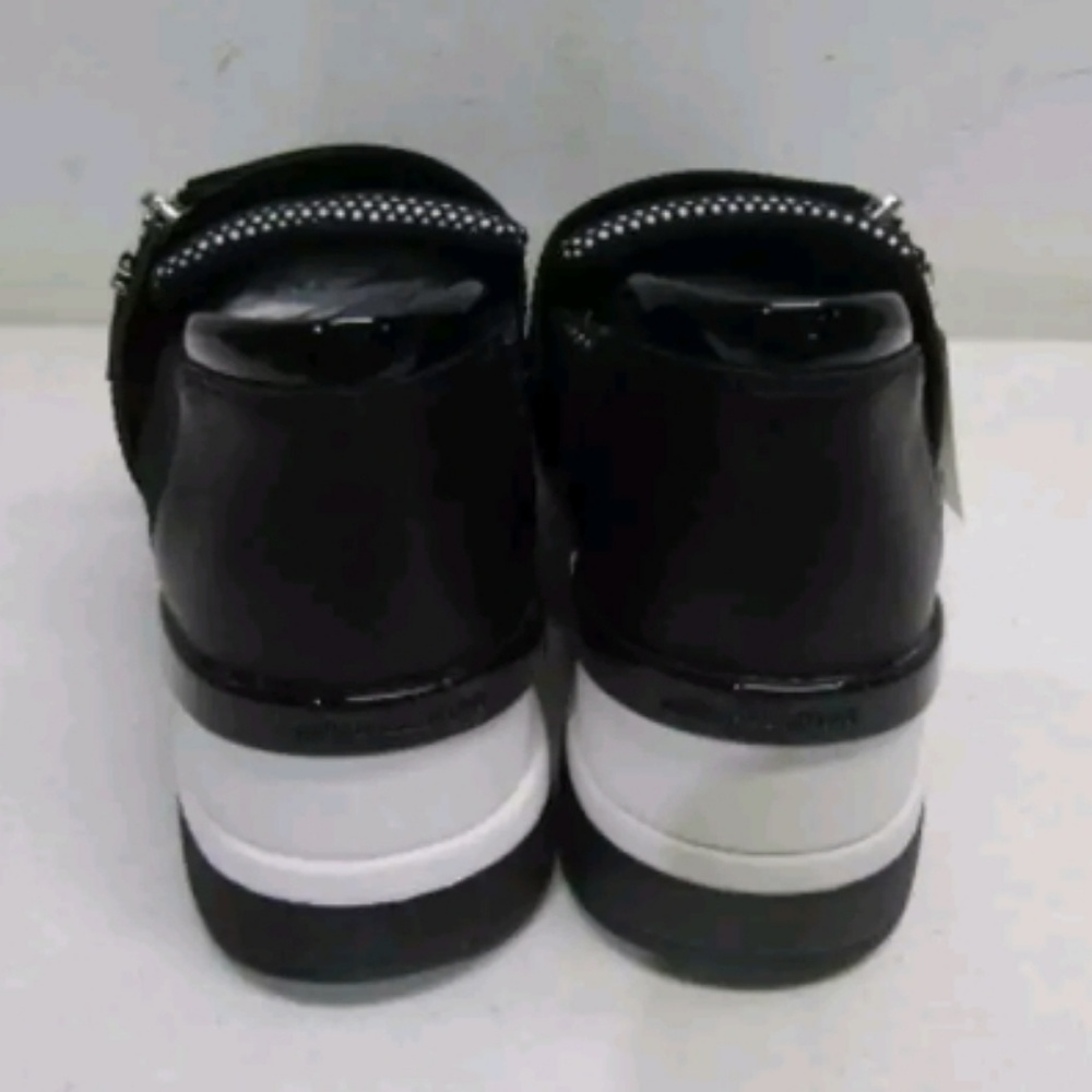 Michael Michael Kors Wedge Sneakers Black/ White - Picture 5 of 8